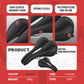 HUGEOAKS Bike Seat, Width Adjustable Bicycle Saddle, Prostate-Friendly Pressure and Pain Relief, Comfort on Long-Distance Rides, for MTB, Road Bike, Exercise Bike