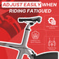HUGEOAKS Width Continuously Adjustable Bike Seat - Comfortable & Prostate Friendly Bicycle Saddle for Mountain Bikes, Road Bikes, City Bikes & Exercise Bikes