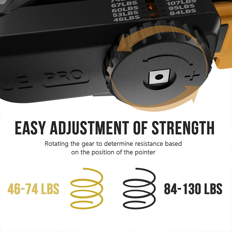 HUGEOAKS Resistance Adjustable Jaw Exerciser for Men and Women, 46-130 LBS, Jaw, Face and Neck Exerciser, Powerful Jawline Trainer for Beginners, Intermediate and Advanced Users - Slims and Trims the Face