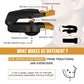 HUGEOAKS Resistance Adjustable Jaw Exerciser for Men and Women, 46-130 LBS, Jaw, Face and Neck Exerciser, Powerful Jawline Trainer for Beginners, Intermediate and Advanced Users - Slims and Trims the Face
