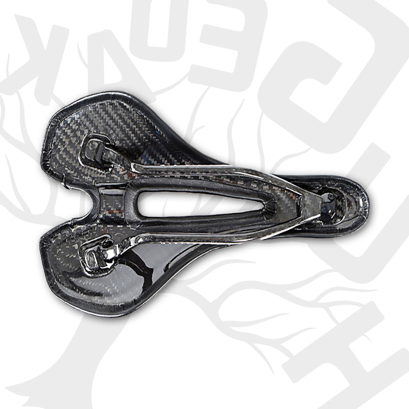 HUGEOAKS Bike Seat, Lightweight Road Bike Saddle, Comfortable Bike Seat, Carbon Fiber Bike Saddle, PU Leather Soft Saddle