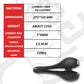 HUGEOAKS Bike Seat, Lightweight Road Bike Saddle, Comfortable Bike Seat, Carbon Fiber Bike Saddle, PU Leather Soft Saddle