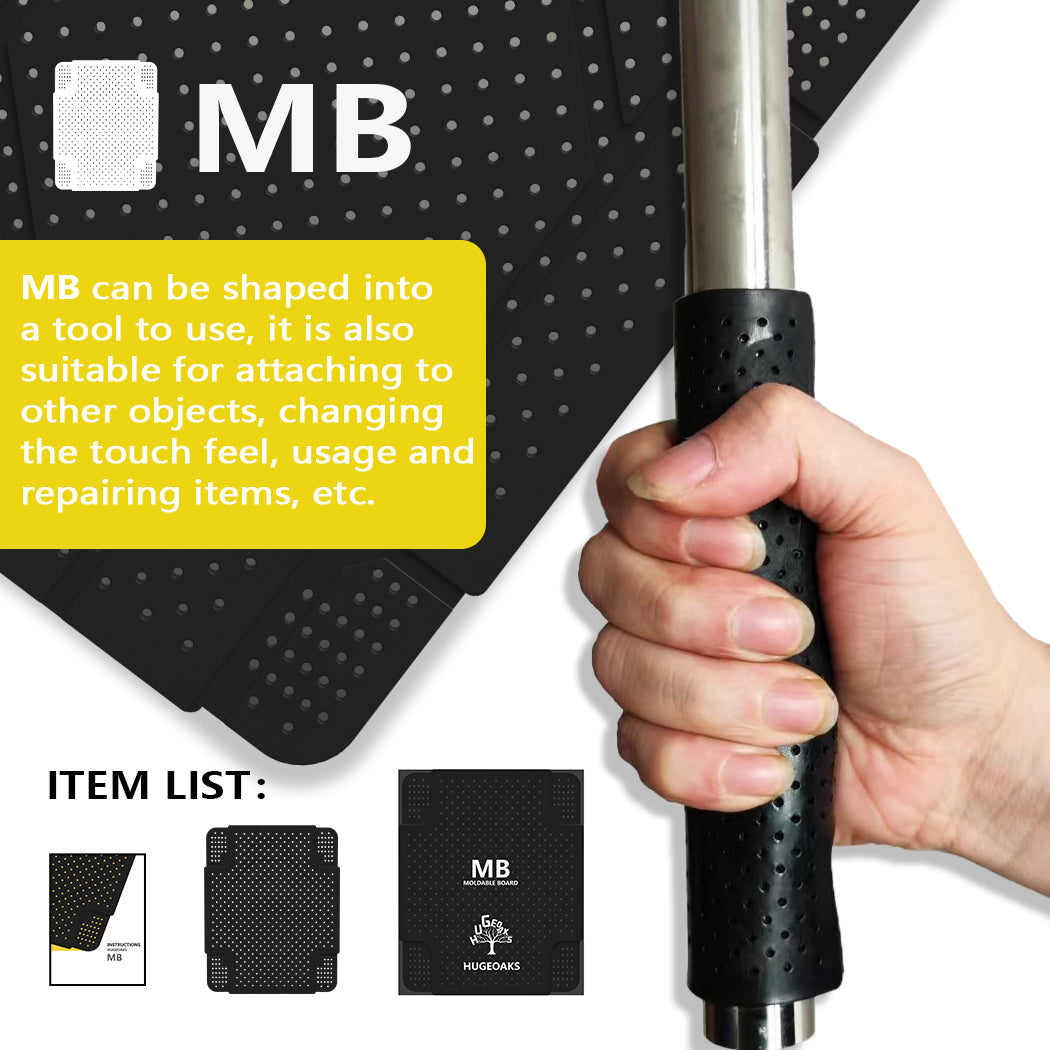 Hugeoaks Moldable Multifunctional Board, can be shaped into Bike Grips, Gun Grips, Screwdrivers, Cell Phone Holder, Repair Tent, Fish Rods, etc (1 PCS)