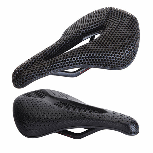 HUGEOAKS 3D Printed Bike Seat, Lightweight Road Bike Saddle, Comfortable Bike Seat, Carbon Fiber Bike Saddle