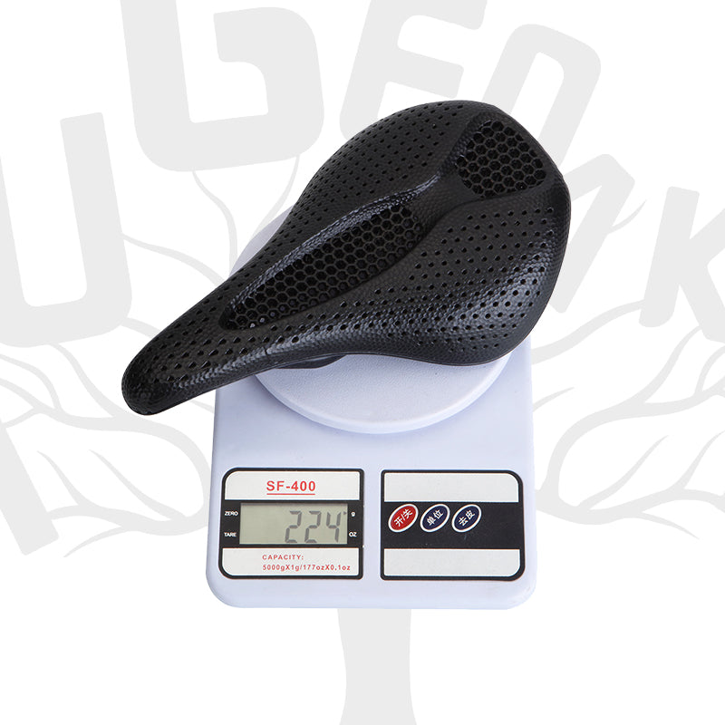 HUGEOAKS 3D Printed Bike Seat, Lightweight Road Bike Saddle, Comfortable Bike Seat, Carbon Fiber Bike Saddle