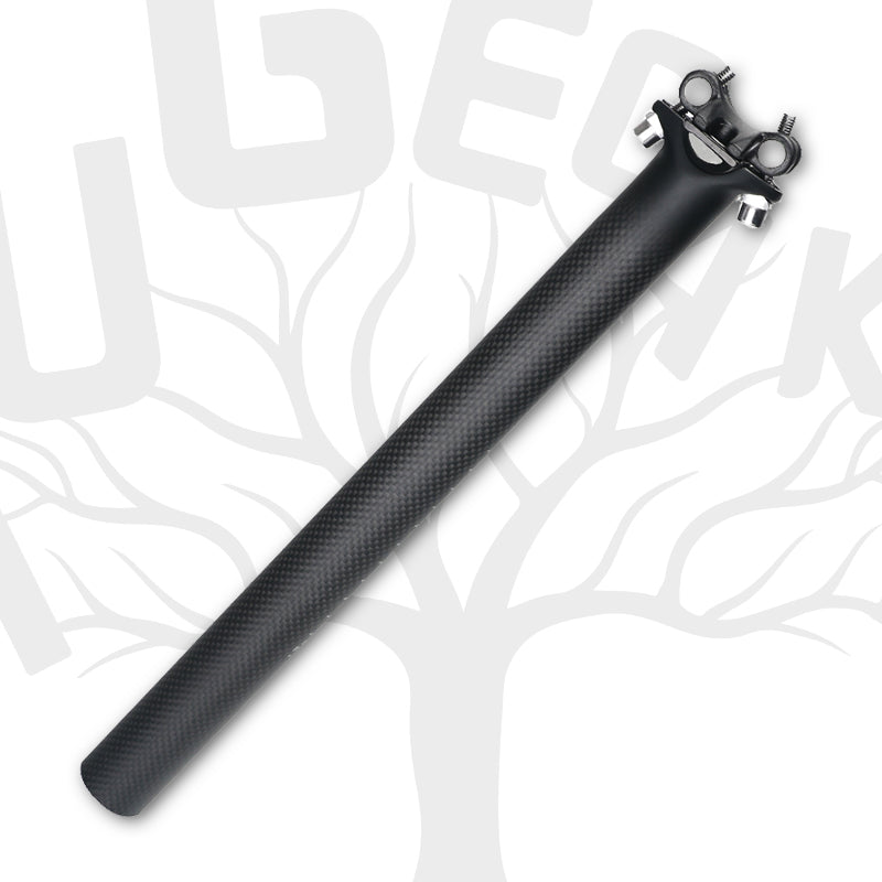 Hugeoaks Carbon Bike Seatpost , 27.2/30.8/31.6 MM, 350/400MM, Saddle Angle Adjustable Carbon Bicycle Seatpost For Road Bike, Mountain Bike, Folding Bike