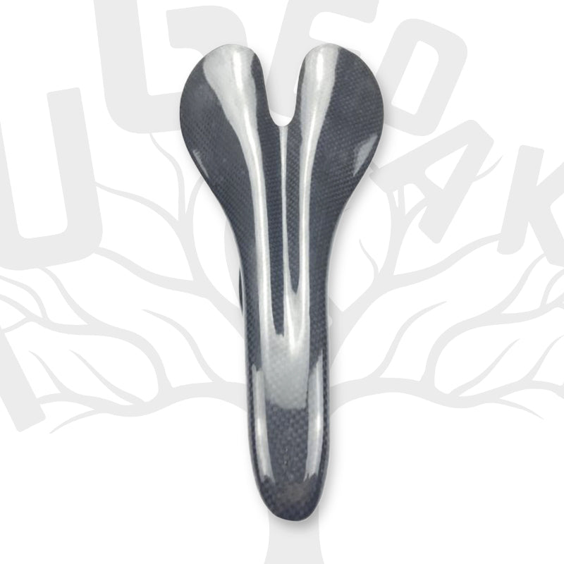 HUGEOAKS Bike Seat, Lightweight Road Bike Saddle, Comfortable Bike Seat, 3K Glossy Carbon Fiber Bike Saddle