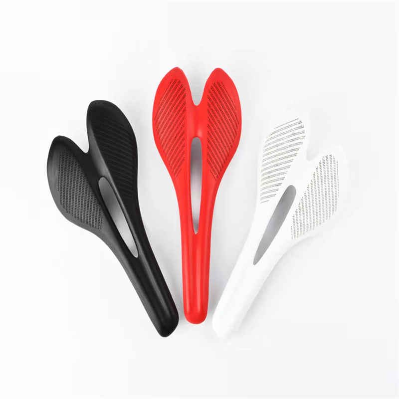 HUGEOAKS Bike Seat, Lightweight Road Bike Saddle, Comfortable Bike Seat, Carbon Fiber Bike Saddle, Microfiber Leather Soft Saddle