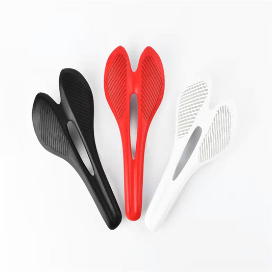 HUGEOAKS Bike Seat, Lightweight Road Bike Saddle, Comfortable Bike Seat, Carbon Fiber Bike Saddle, Microfiber Leather Soft Saddle