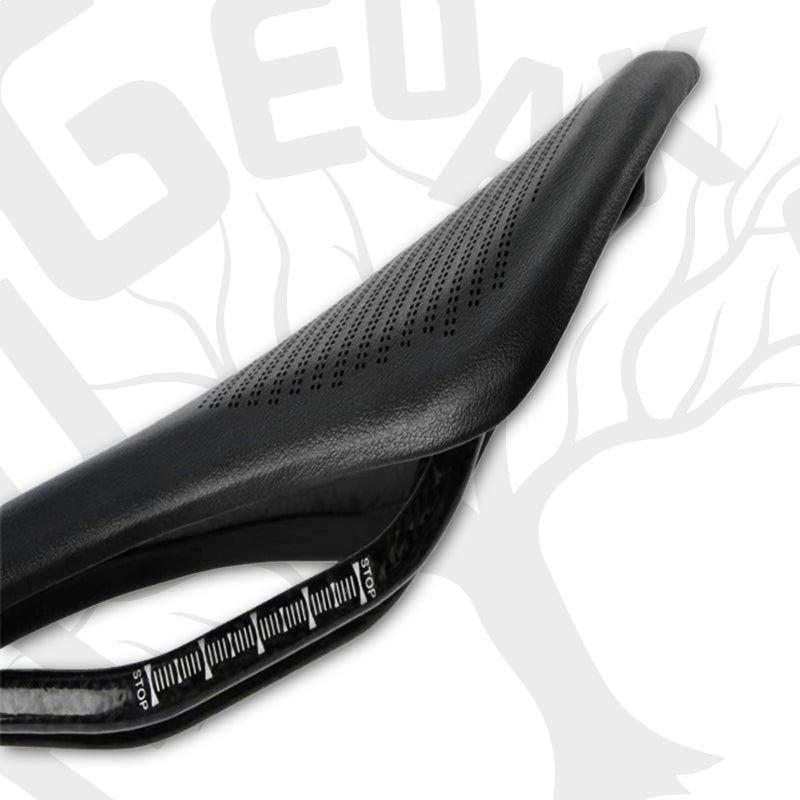 HUGEOAKS Bike Seat, Lightweight Road Bike Saddle, Comfortable Bike Seat, Carbon Fiber Bike Saddle, Microfiber Leather Soft Saddle