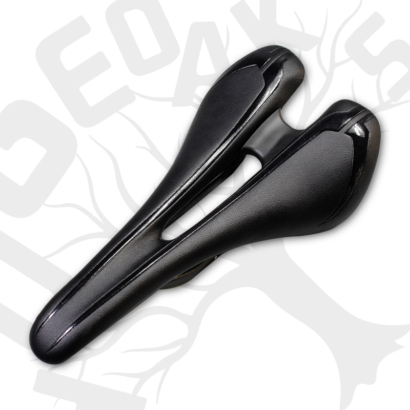 HUGEOAKS Bike Seat, Lightweight Road Bike Saddle, Comfortable Bike Seat, Enhanced Carbon Fiber Bike Saddle, PU Leather Soft Saddle